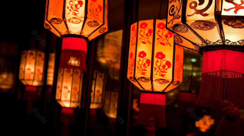 红色灯笼灯会灯谜元宵灯光游玩摄影背景,高清,摄影图,摄影图片,图片大全,摄影图免费下载